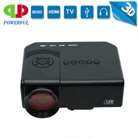 Mini LED Projector Support 1080p HD Video with HDMI, USB, SD, TV, VGA Inputs Portable Mini Projector  